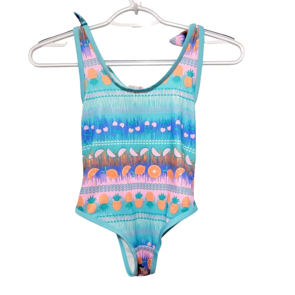Pink Platinum One Piece Colorful Girl's Swimwear 10/12